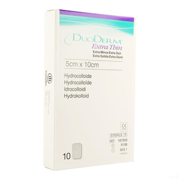 Duoderm Extra Dun Verb Hydro 5cmx10cm 10 H7959 - Convatec Belgium - InstaCosmetic