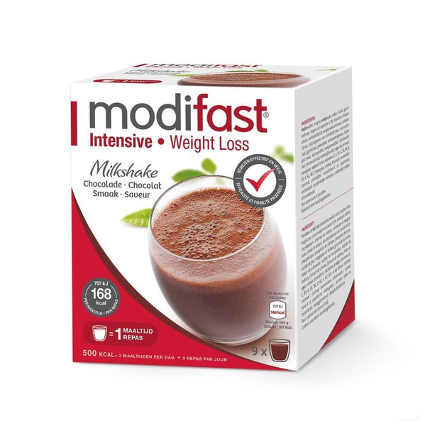 Modifast Milkshake Chocola Zakje 9 - Modifast - InstaCosmetic