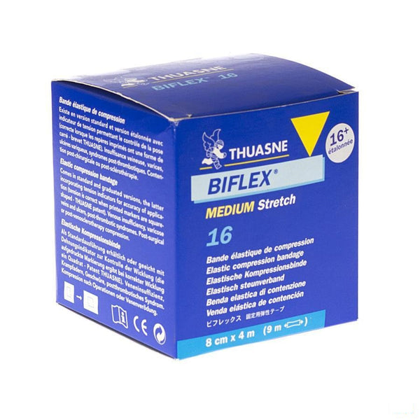 Biflex 16+ Medium Stretch+indic. Beige 8cmx4,0m 1 - Thuasne Benelux - InstaCosmetic