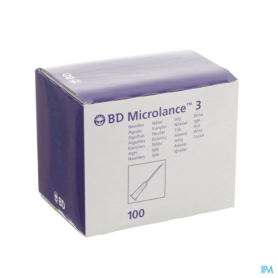 Bd Microlance 3 Nld 30g 1/2 Rb 0,3x13mm Geel 100