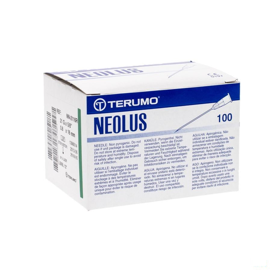 Terumo Naald Neolus 21g 5/8 Rb Groen 100