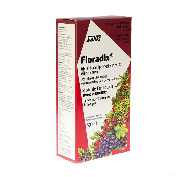 Salus Floradix Elexir 500ml - Ocebio - InstaCosmetic