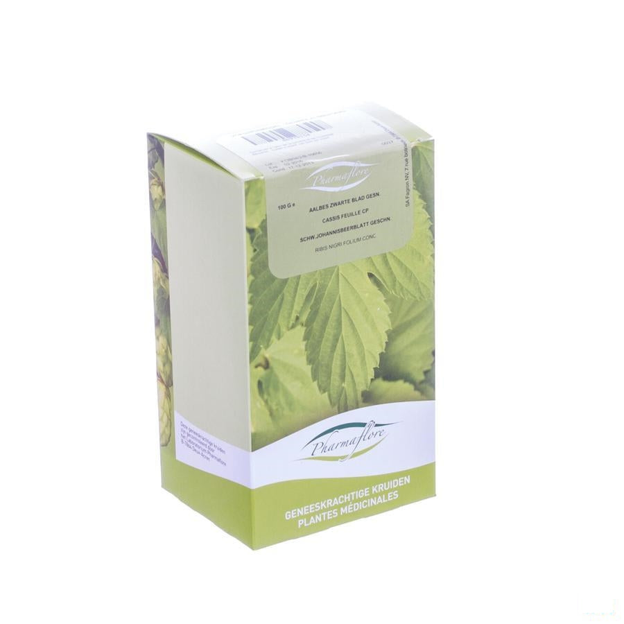 Zwarte Aalbes Blad Doos 100g Pharmafl