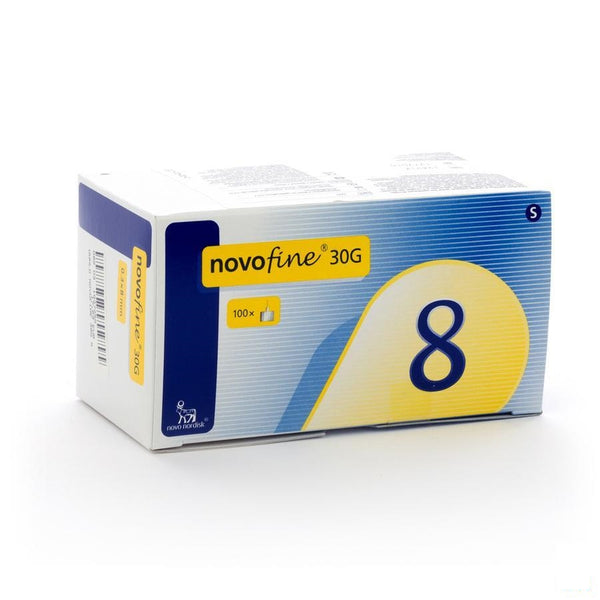 Novofine Ster Naald 8mm/30g 100 St - Novo Nordisk Pharma - InstaCosmetic