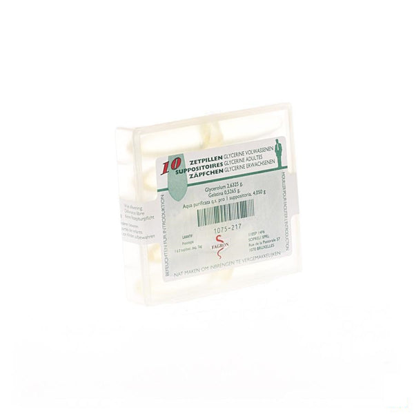 Glycerine Suppo Volw 10 Fag - Fagron - InstaCosmetic
