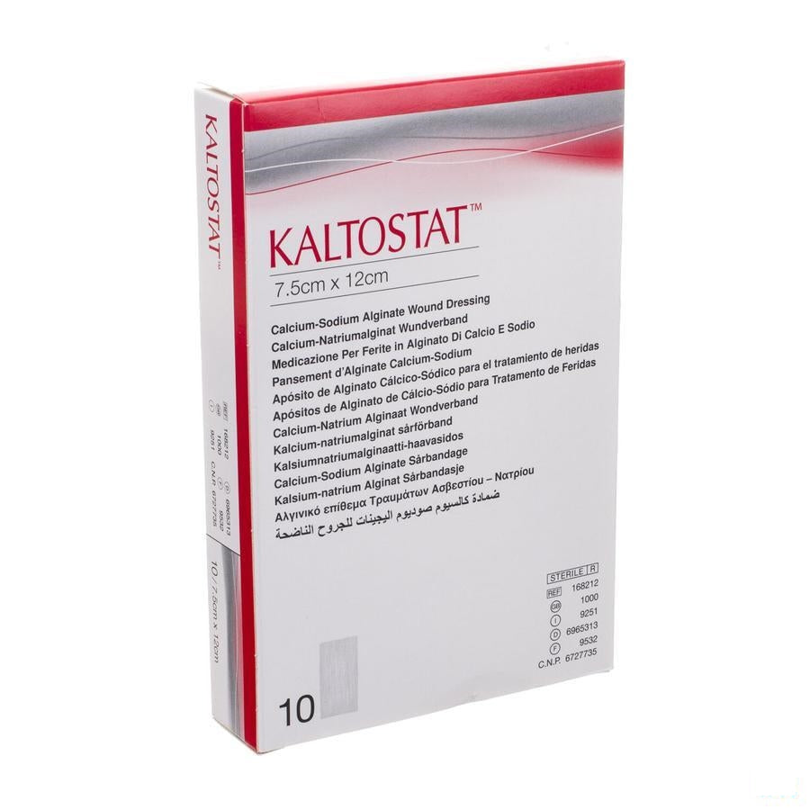 Kaltostat Verb 7,5x12,0cm Ster 10s
