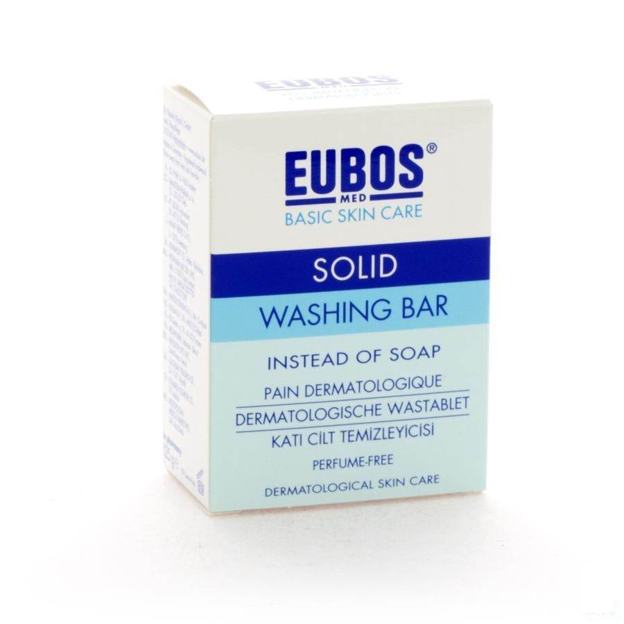 Eubos Compact Wastablet Blauw Z/parf 125g