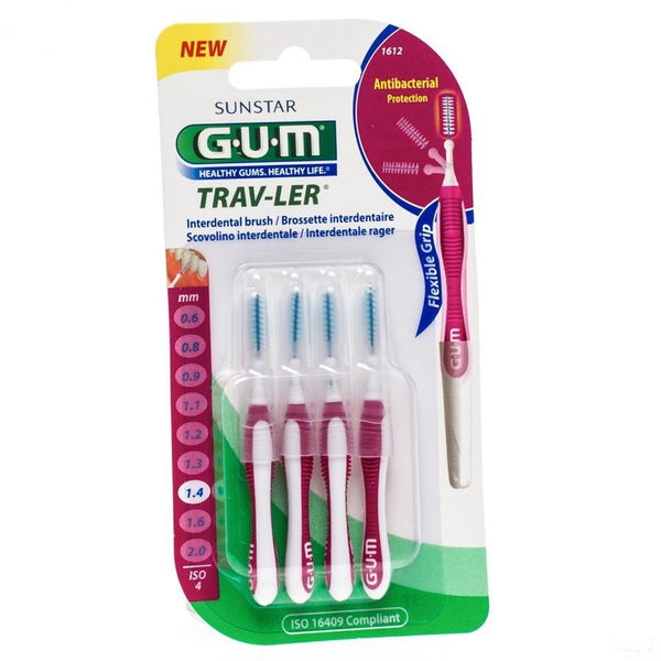 Gum Proxabrush Travel Cyl. Fine 4 1612 - Gum - InstaCosmetic