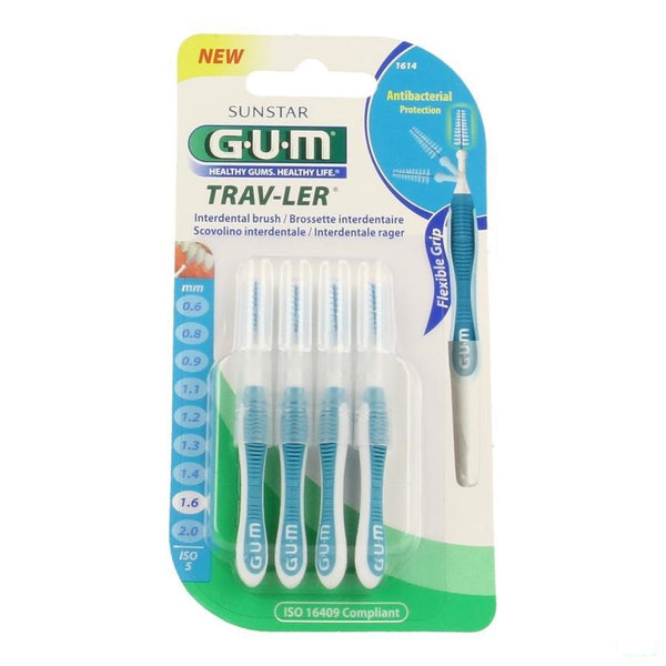 Gum Proxabrush Travel Fine Tap 4 1614 - Gum - InstaCosmetic
