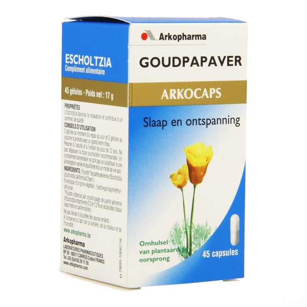 Arkocaps Goudpapaver Plantaardig 45 - Arkopharma - InstaCosmetic