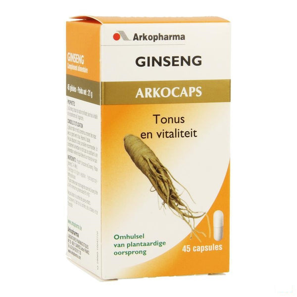 Arkocaps Ginseng Plantaardig 45 - Arkopharma - InstaCosmetic