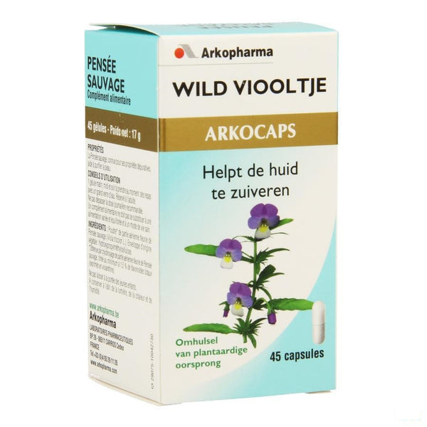 Arkocaps 3kleur Viooltje Plantaardig 45 - Arkopharma - InstaCosmetic