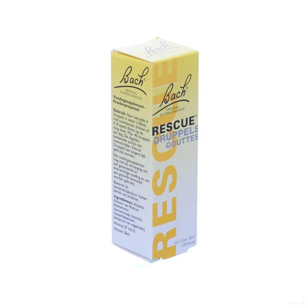 Bach Flower Rescue Druppels 20 Ml - Bach - InstaCosmetic