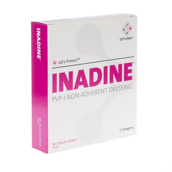 Inadine Kp Doordr. 9,5x 9,5cm 10 P01481 - Hospithera - InstaCosmetic