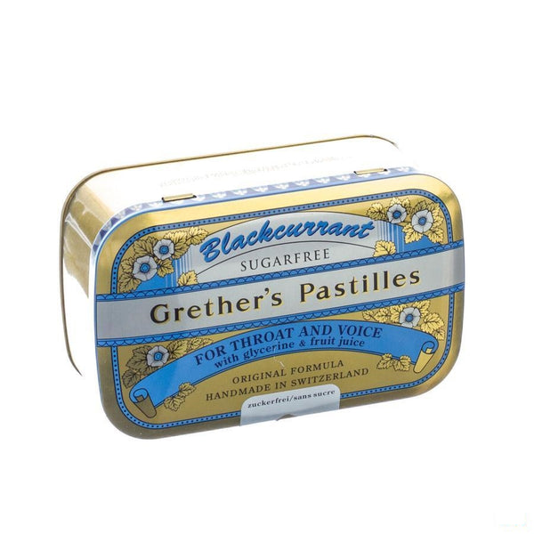 Blackcurrant Grethers Zonder Suiker Past 110g - Melisana - InstaCosmetic