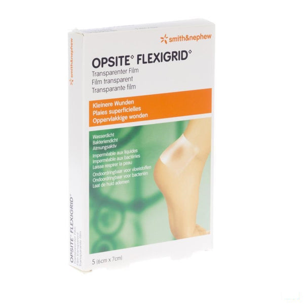 Opsite Flexigrid 6cmx 7cm 5 66030333 - Smith & Nephew - InstaCosmetic