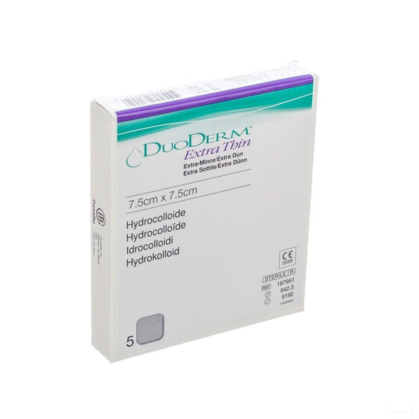 Duoderm Extra Dun Verb Hydro 7,5cmx7,5cm 5 H7951 - Convatec Belgium - InstaCosmetic