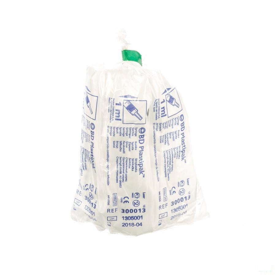 Bd Plastipak Spuit Luer Tuberculine 1ml 10 300013
