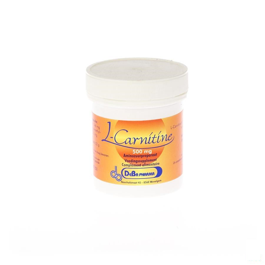 L-carnitine Capsules 60x500mg Nieuwe Formule Deba