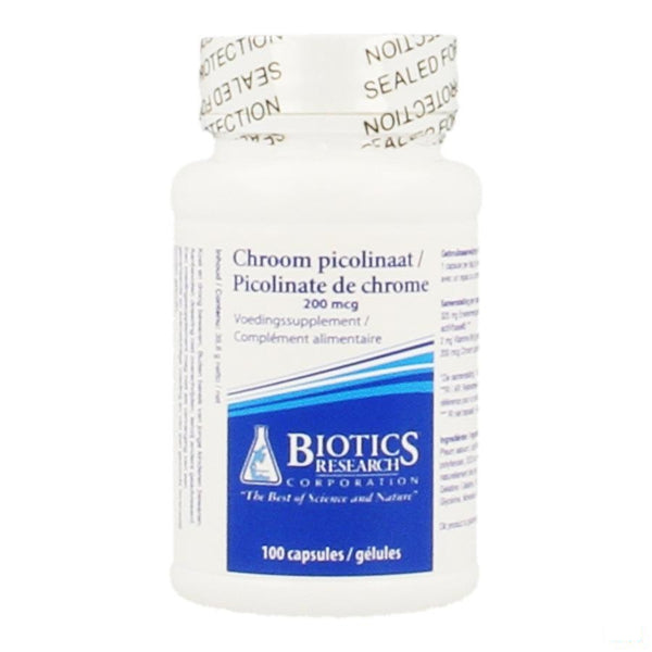 Chrome Picolinat 200y Biotics Capsules 100 - Energetica Natura Benelux - InstaCosmetic
