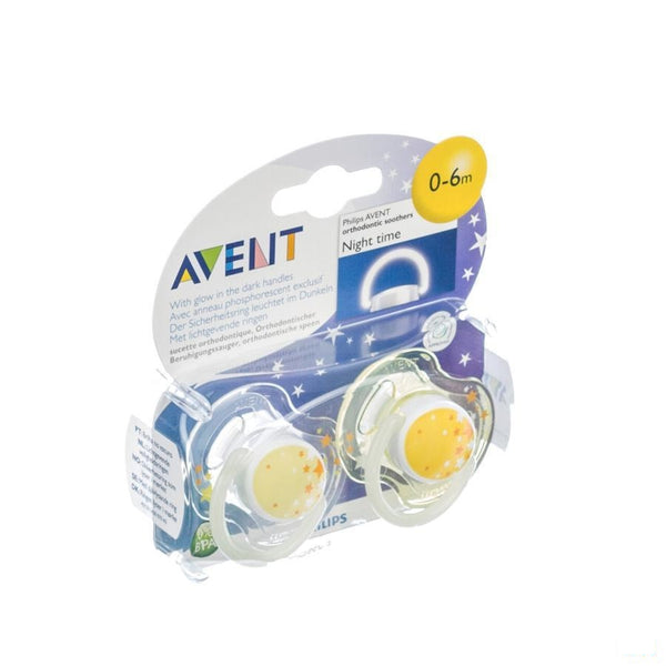 Avent Fopspeen Silicoon Nacht +3m 2 - Bomedys - InstaCosmetic