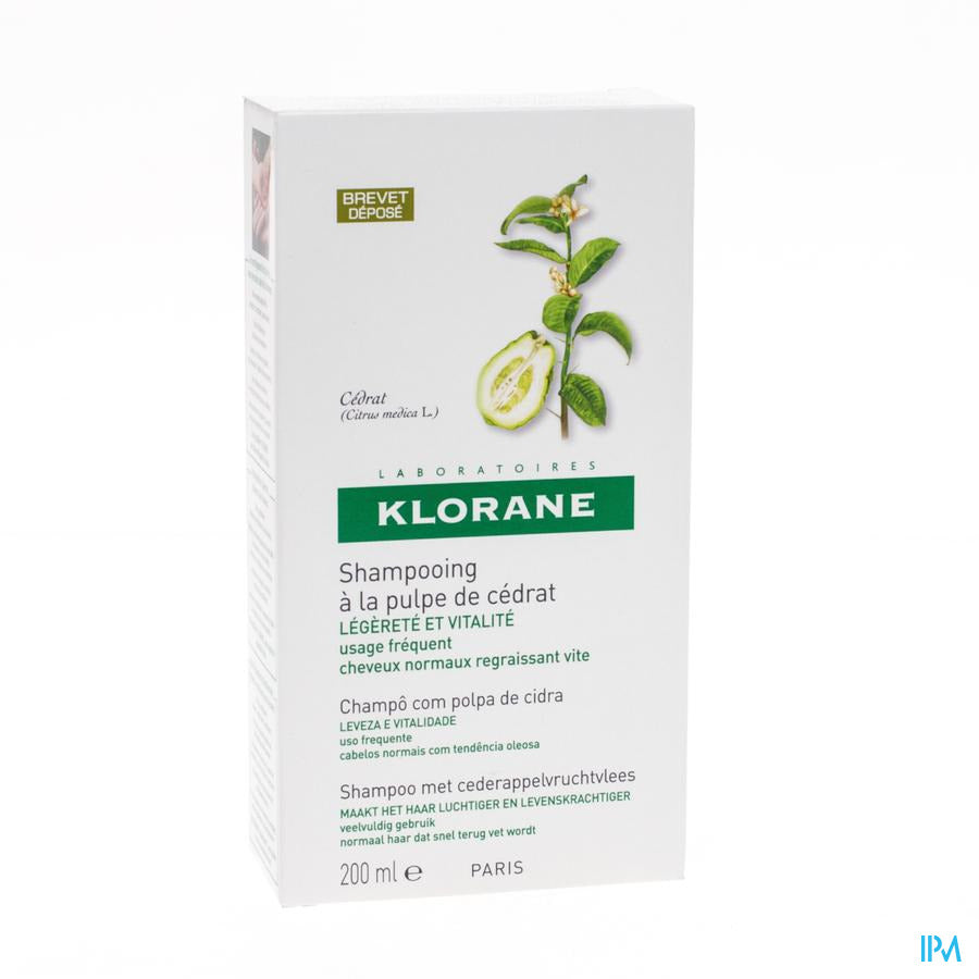 Klorane Sh Cederappel Glans 200ml