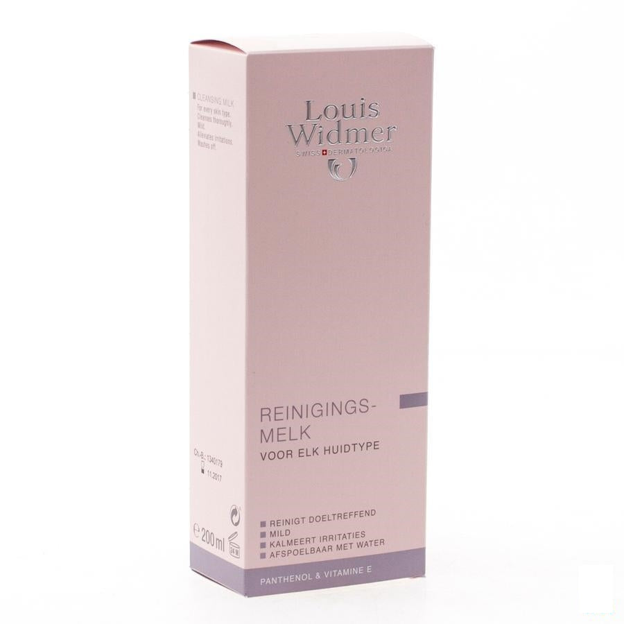 Louis Widmer Reinigingsmelk Met Parfum 200 Ml