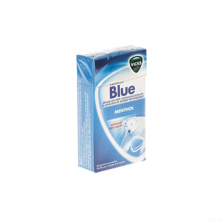 Vicks Past Blauw Z/suiker 40g Box