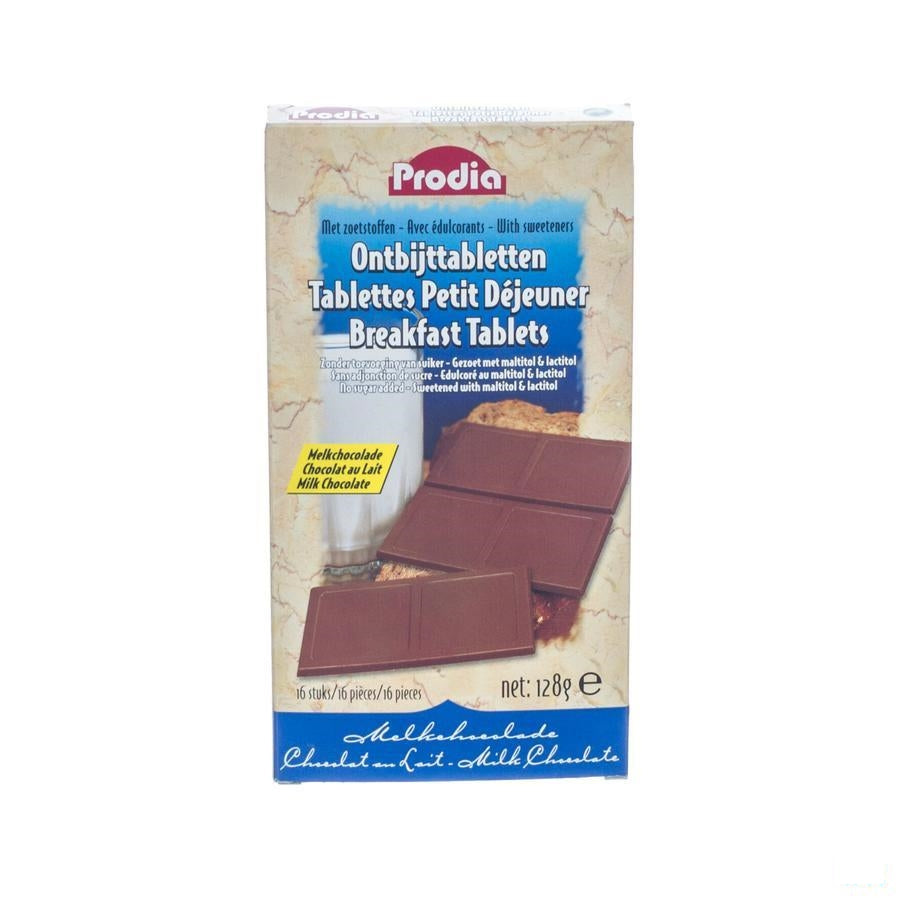 Prodia Ontbijttabletten Melkchocolade 16x8g 5895