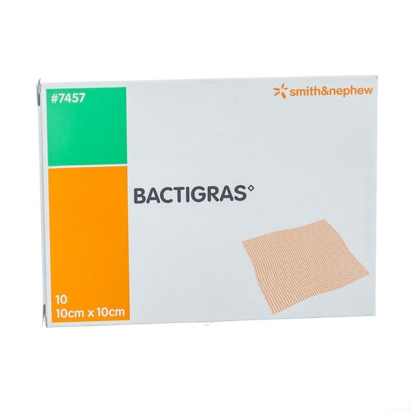 Bactigras Verband 10cmx10cm 10 7457 - Smith & Nephew - InstaCosmetic