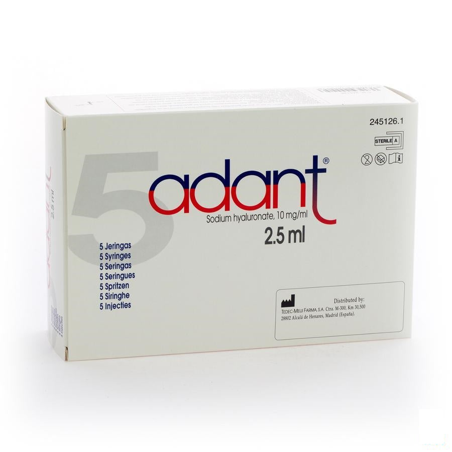 Adant Opl 1% Inj Intra Articul. 5 X 2,5ml