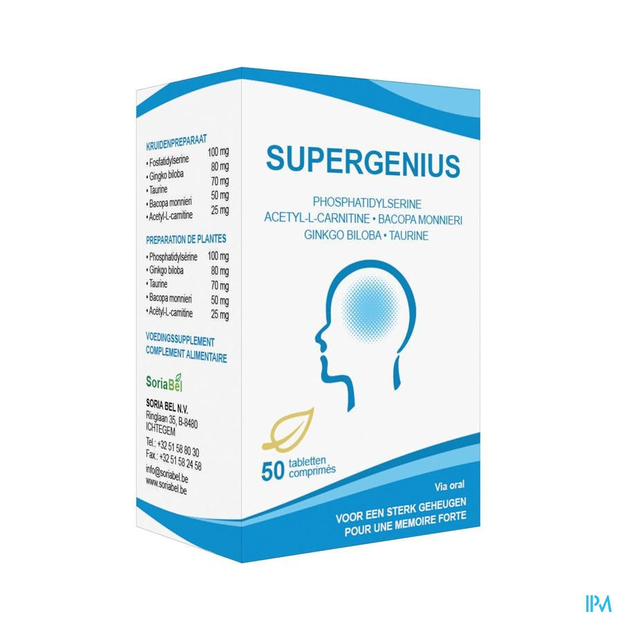 Soria Supergenius Tabletten 50x800mg