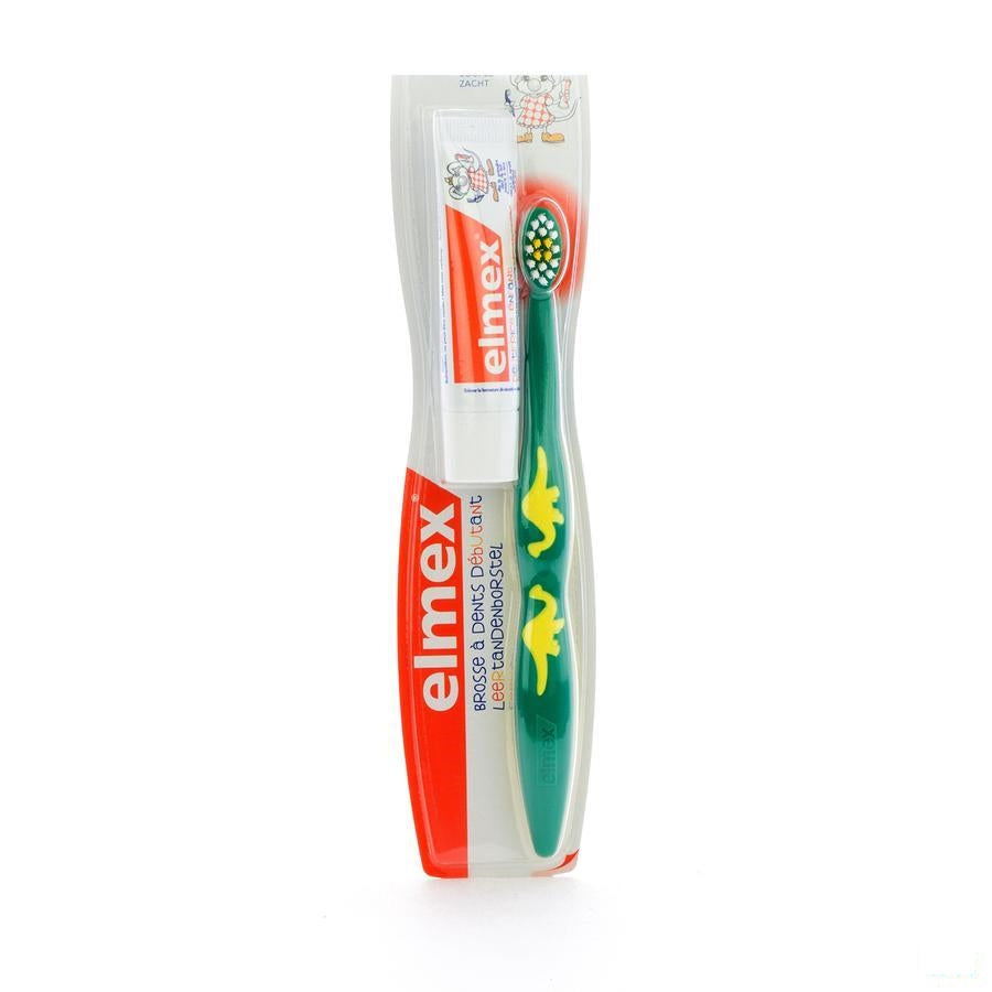Elmex Leertandenborstel (0-3 jaar) + tandpasta sample