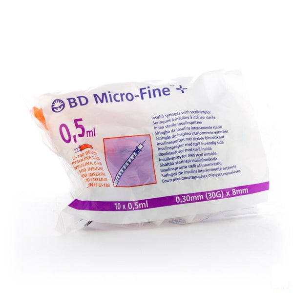 Bd Microfine+ Ins.sp.demi 0,3ml 30g 8mm 100 324826 - Bd - InstaCosmetic