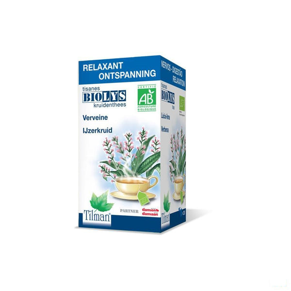 Biolys Ijzerkruid Bio Tea-bags 20 - Tilman - InstaCosmetic