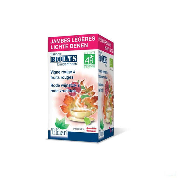 Biolys Rode Wijnstok+rode Vruchten Tea-bags 20 - Tilman - InstaCosmetic