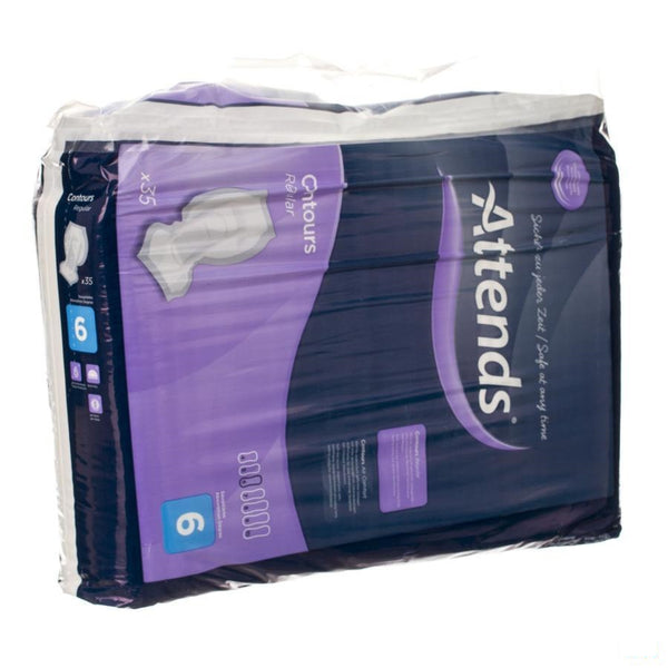 Attends Contours 6 Extra Inleg Anatom. 1x35 - Attends - InstaCosmetic