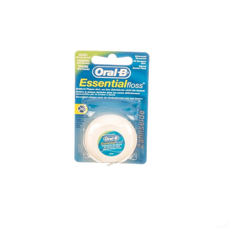 Oral B Floss Esssential Floss Mint Waxed 50m