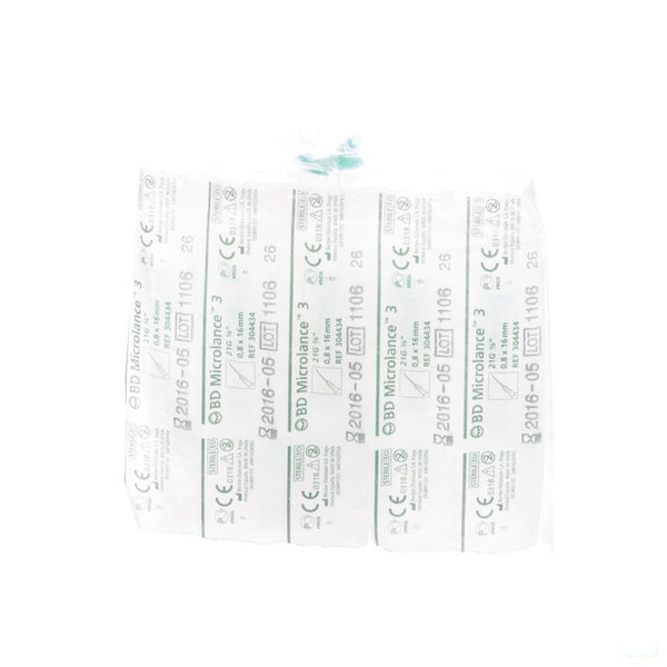 Bd Microlance 3 Naald 21g 5/8 Rb 0,8x16mm Groen 10 - Bd - InstaCosmetic