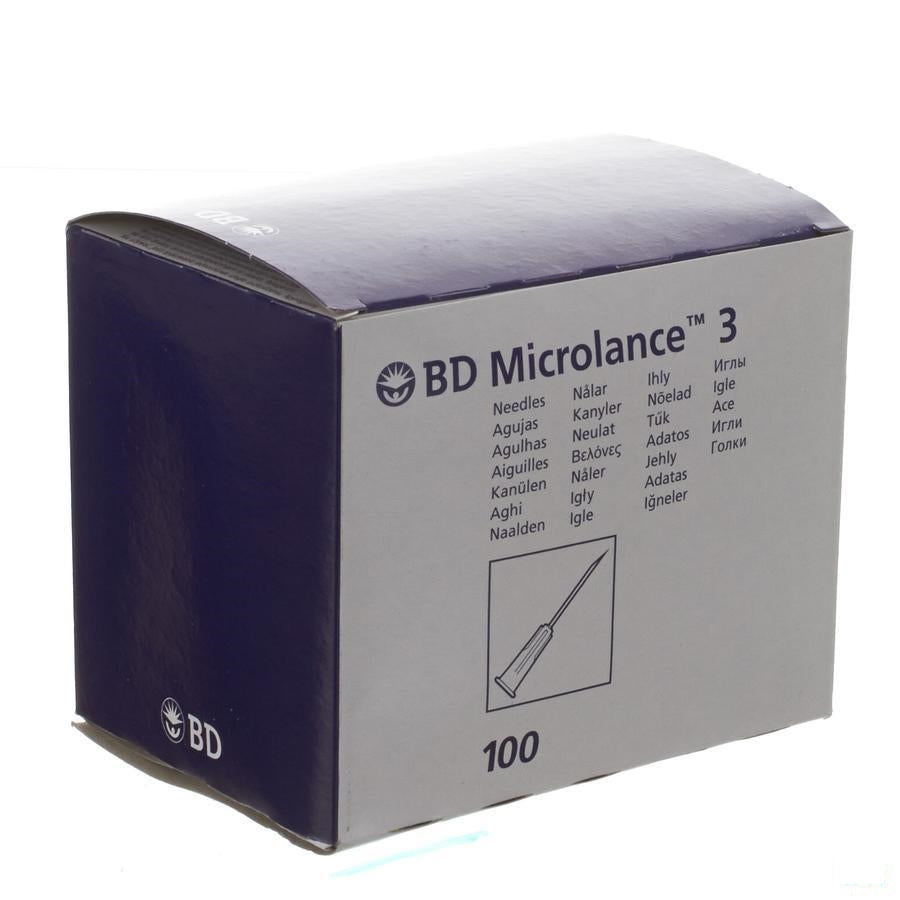 Bd Microlance 3 Nld 18g 1/2 Sb 1,2mm 40mm Roze 100