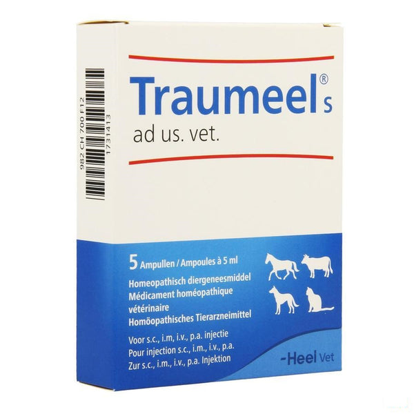 Traumeel S Ad Us.vet Amp 5x5,0ml - Heel - InstaCosmetic