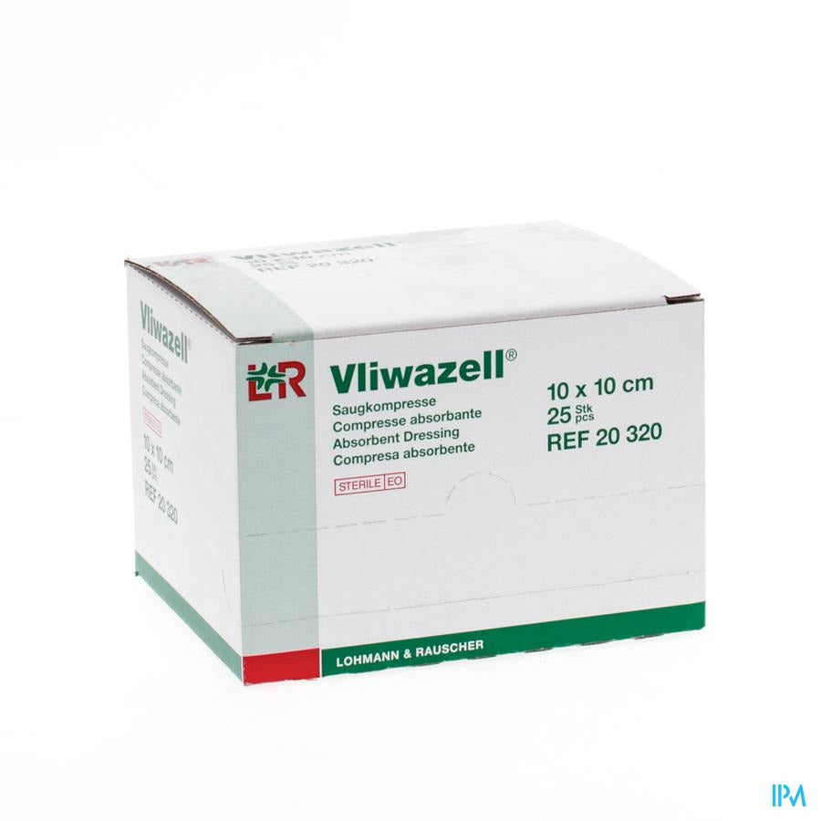 Vliwazell Kp Steriel 10x10cm 25 20320