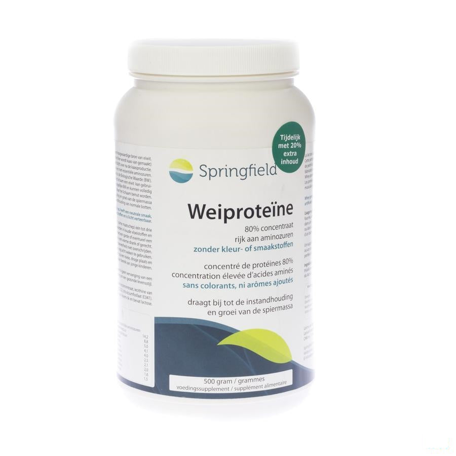 Wei Proteine Concentrat 75% Springfield Pdr 500g