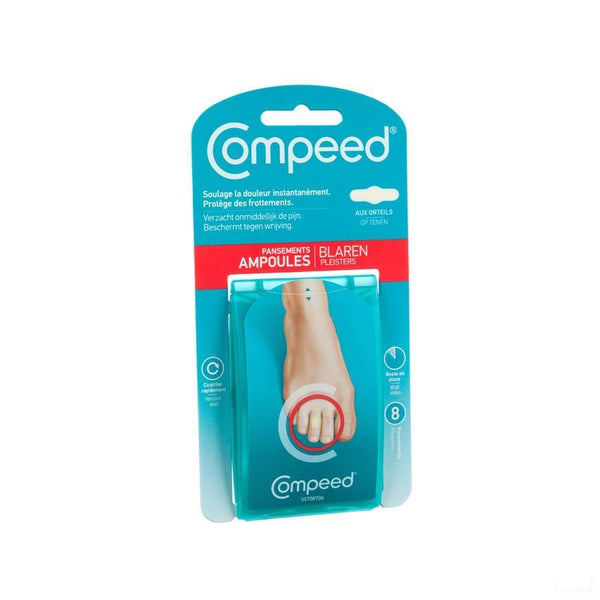 Compeed Blaren Op Tenen Verb Extra Klein 8 - Johnson & Johnson - InstaCosmetic