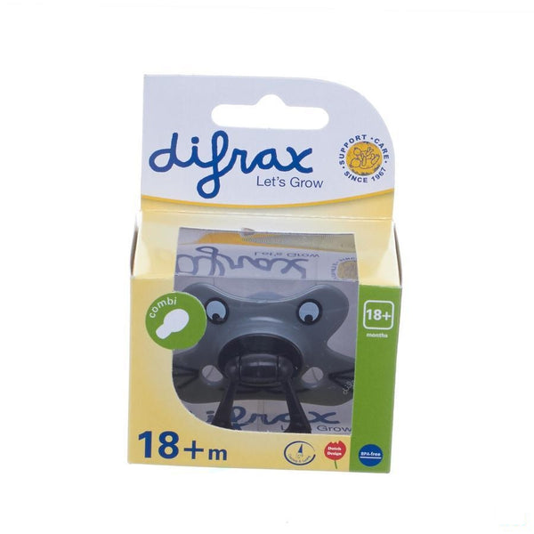 Difrax Fopspeen Combi Xtra Sterk Sil +18m 802 - Difrax - InstaCosmetic