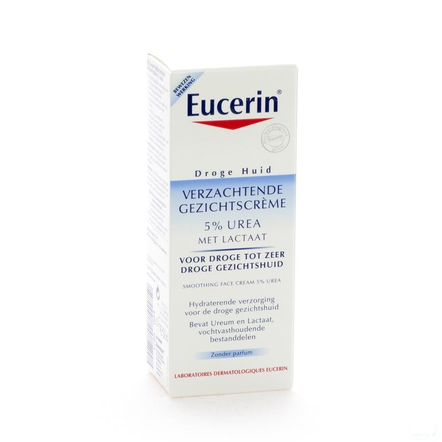 Eucerin Droge Huid Gezichtscreme 5% Urea Tbe 50ml