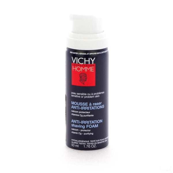 Vichy Homme Scheerschuim Anti Irritatie Travel 50ml - Vichy - InstaCosmetic