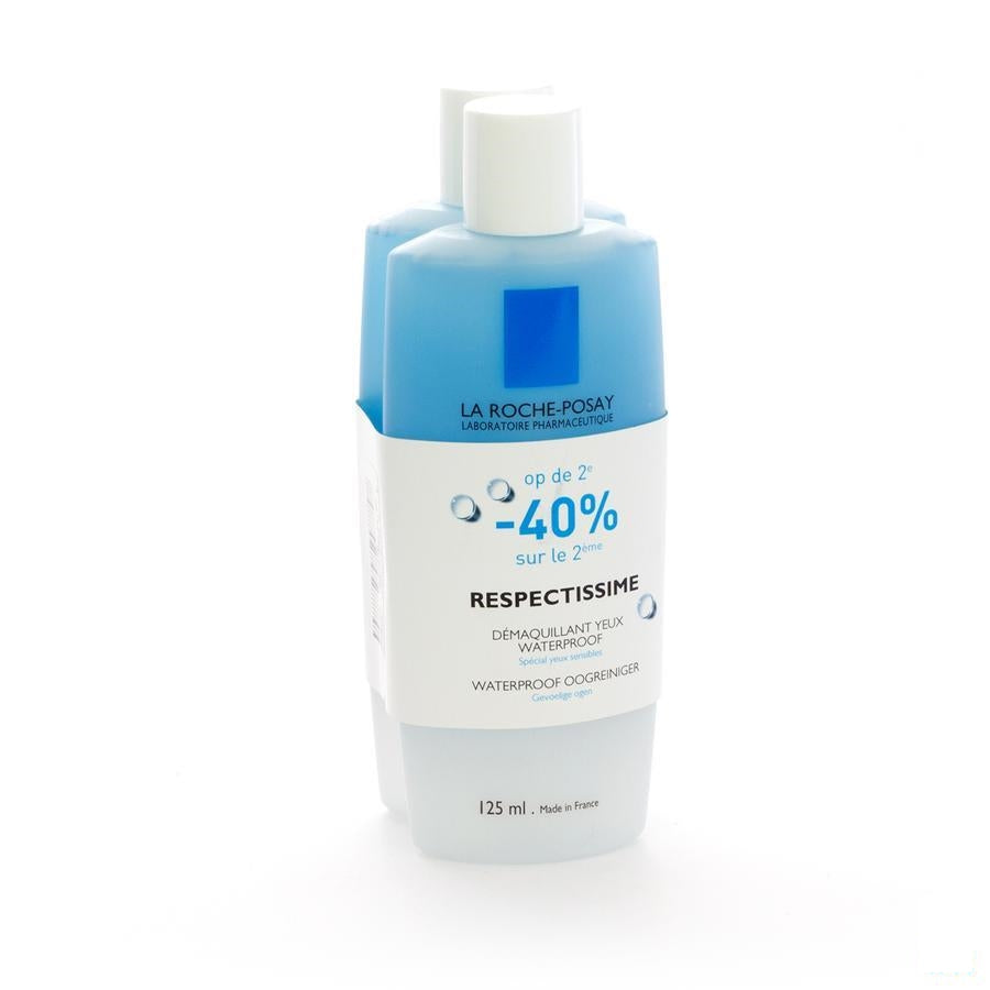 La Roche-Posay Respectissime Oogreiniging Waterproof 2x125ml