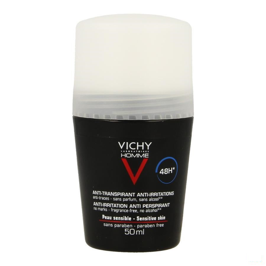 Vichy Homme Deo Gevoelige Huid 48u Roller 50ml