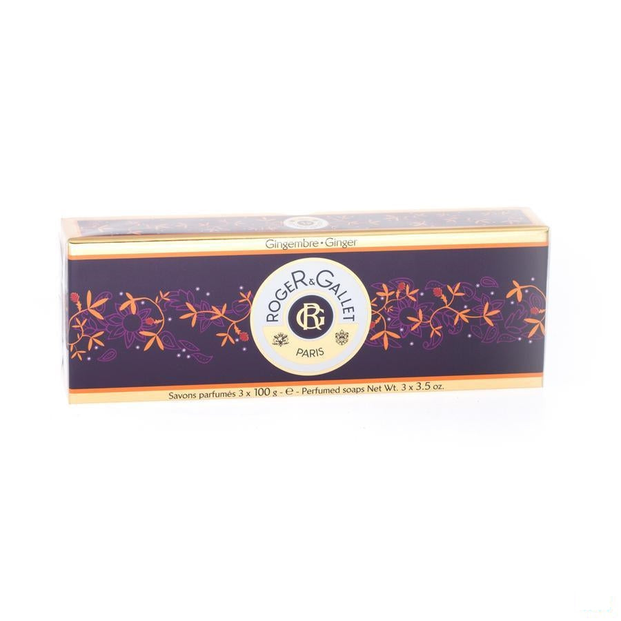 Roger&gallet Gember Soap Koffer 3x100g